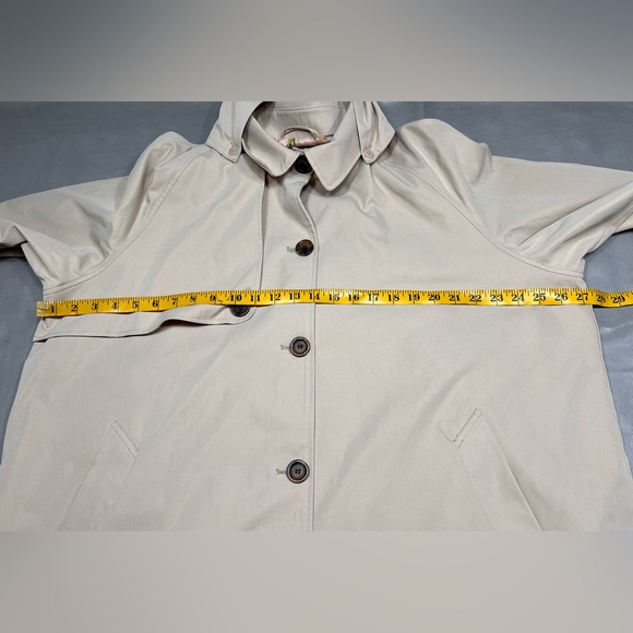 Weatherproof Water Resistant Button Front Hooded Topper Jacket Size 2X - Picture 10 of 12